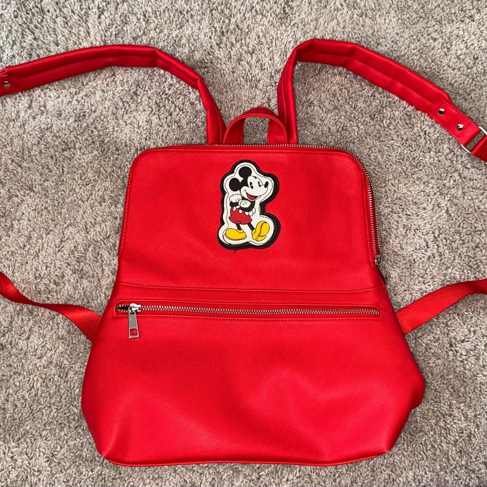 Disney Red Mickey Mouse Kids Backpack